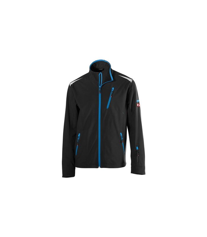 FORTIS Herren Jacke 24, schwarz/türkis, Gr. S