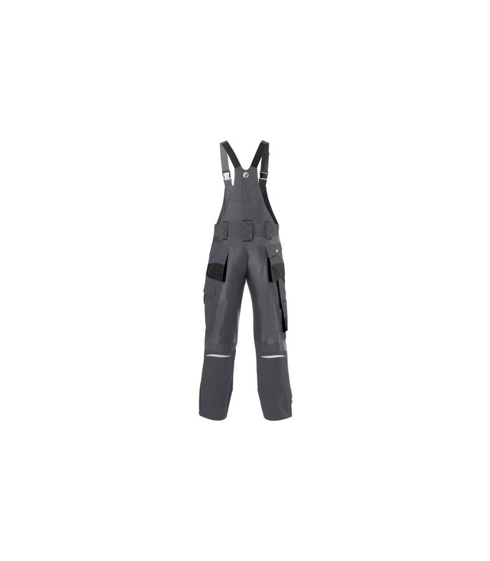 FORTIS H-Latzhose 24, d-grau/schwarz, Gr. 52