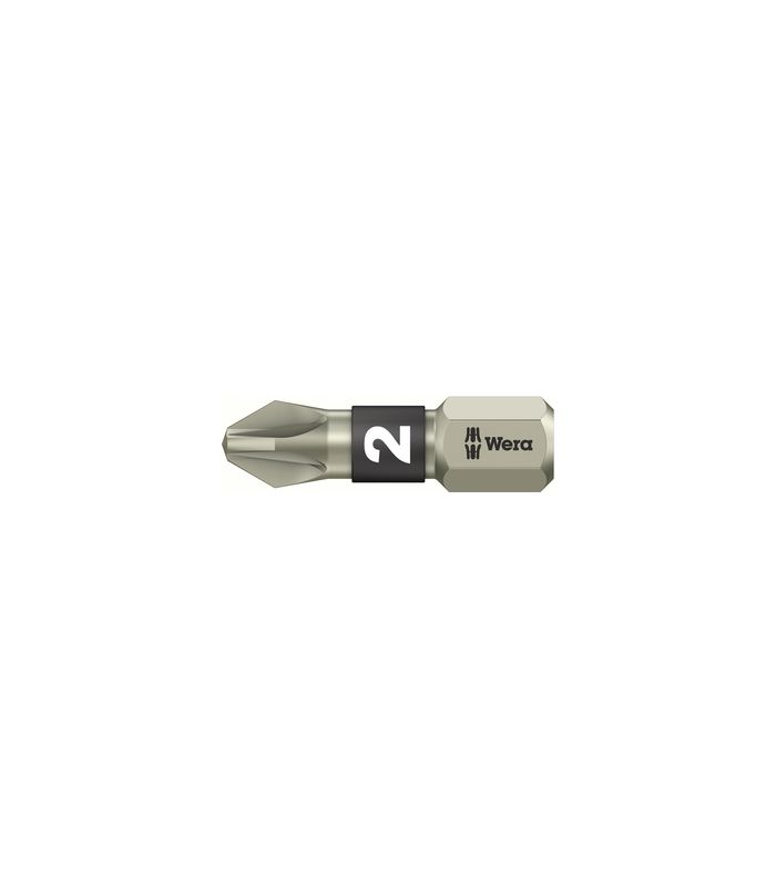 Bit rostfrei 1/4" DIN 3126 C6,3 PZ2x25mm Wera