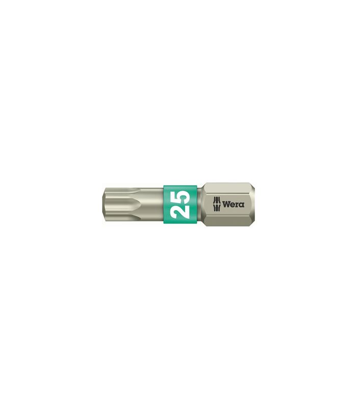 Bit rostfrei 1/4" DIN 3126 C6,3 T25x25mm Wera
