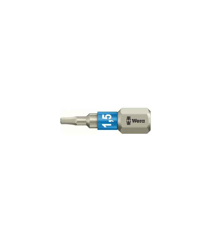 Bit rostfrei 1/4" DIN 3126 C6,3 Innensechskant 1,5x25mm Wera