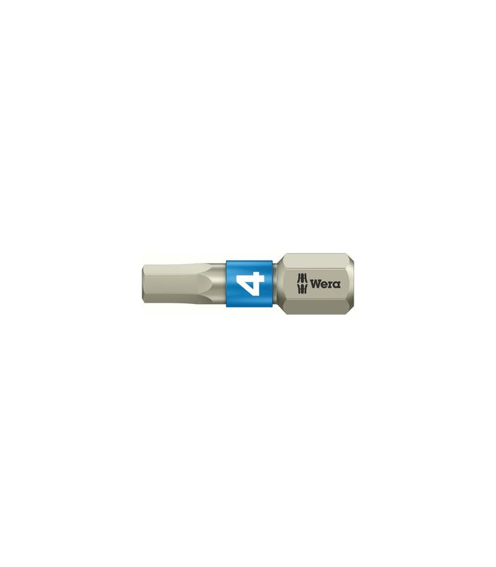 Bit rostfrei 1/4" DIN 3126 C6,3 Innensechskant 4x25mm Wera