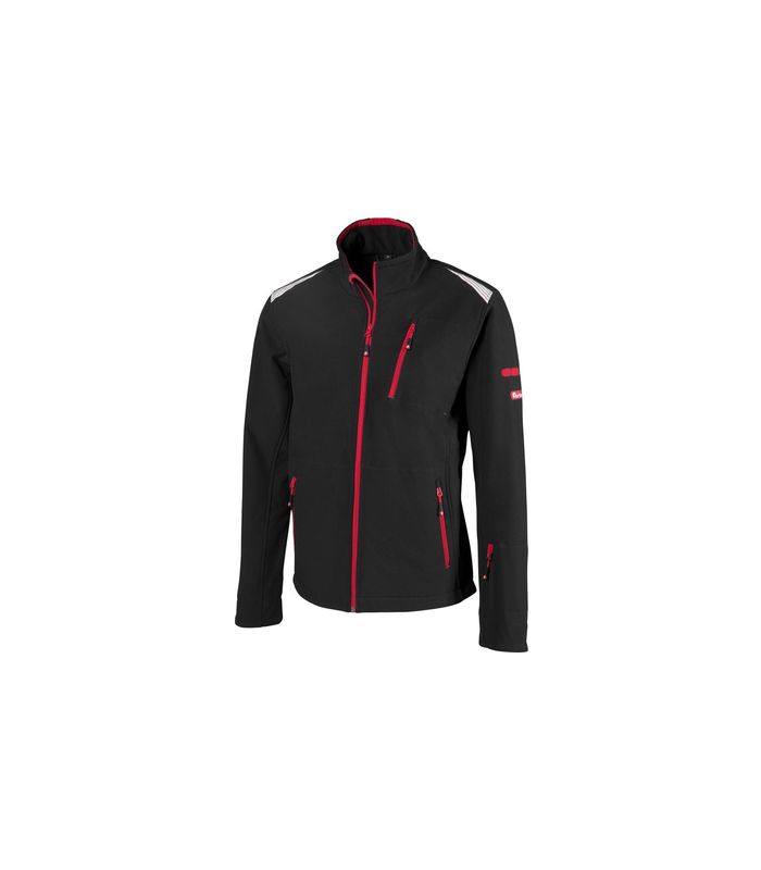 FORTIS Herren Jacke 24, schwarz/rot Gr. S