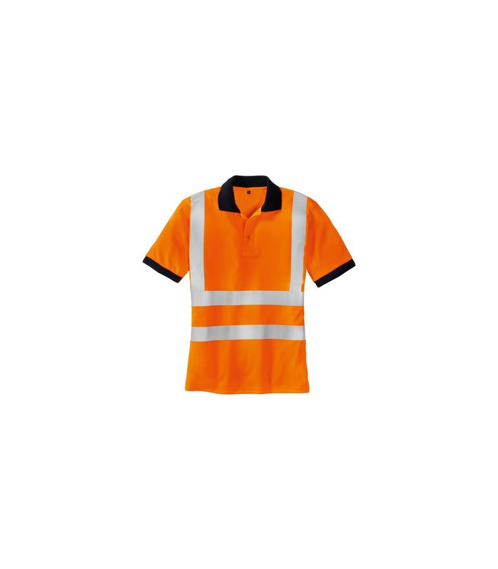 Warnschutz-Polo-SYLT, leuchtorange, Gr. XL