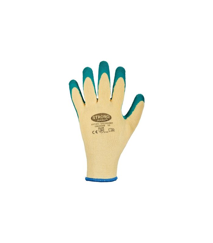 Handschuh SpecialGrip, Kautschuk, Gr. 9, grün