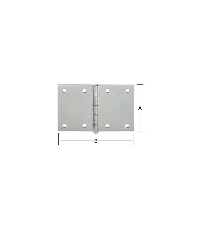 DIN-Scharnier breit 90X133 verzinkt