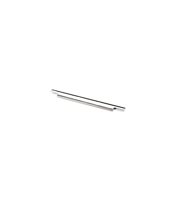 Möbel- Griffleiste, mit Harpunensteg, Lamezia 9105813, Länge 1.195mm, Aluminium glanz verchromt