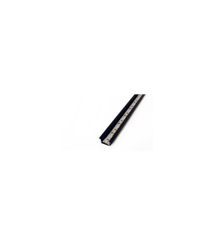 LED Linearprofil Einbauleuchte L=2000mm, 20x10 mm, schwarz-elox, WT, R81