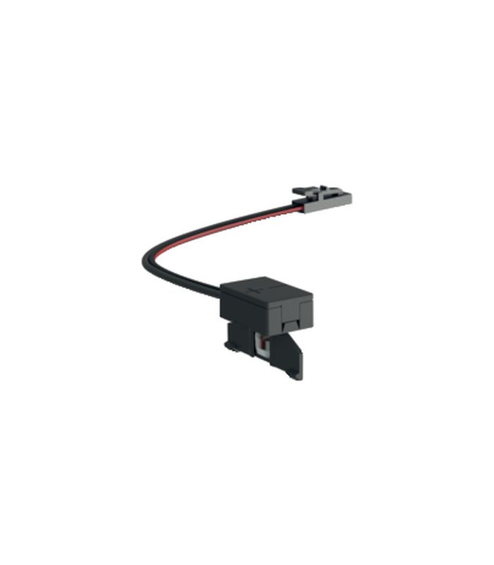 Mini Stromschienen Power Track Front-Einspeiser schwarz links
