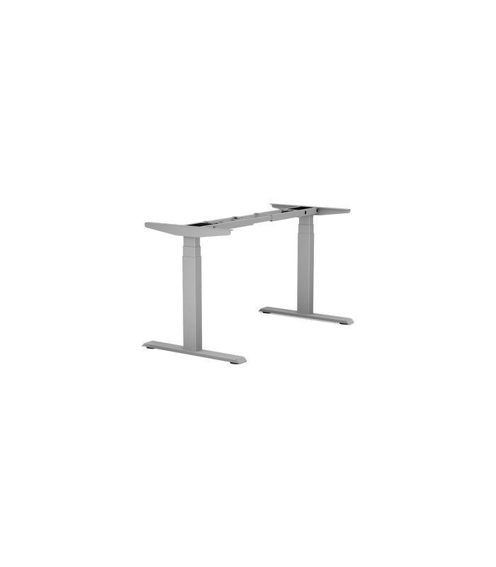Tischgestell 3D Plus mit Mem. Einh. 640-1290mm, Ral 9006, Weißaluminium