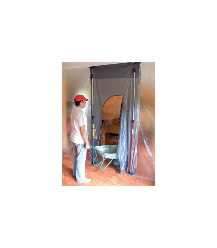 Staubschutztür / -wand 310x130cm Klettverschl.