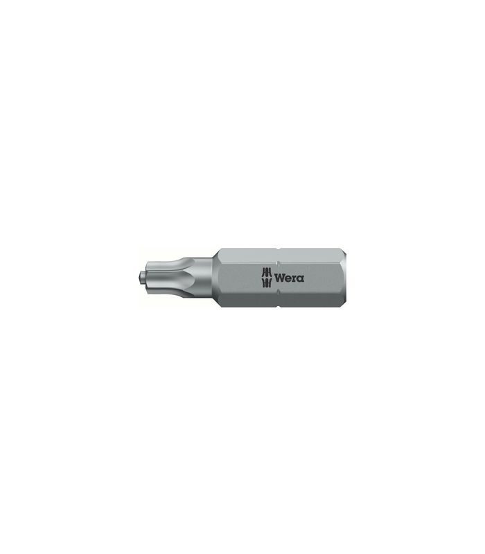 Bit zähhart 1/4" DIN 3126 C6,3 T15x25mm mit Zapfen Wera