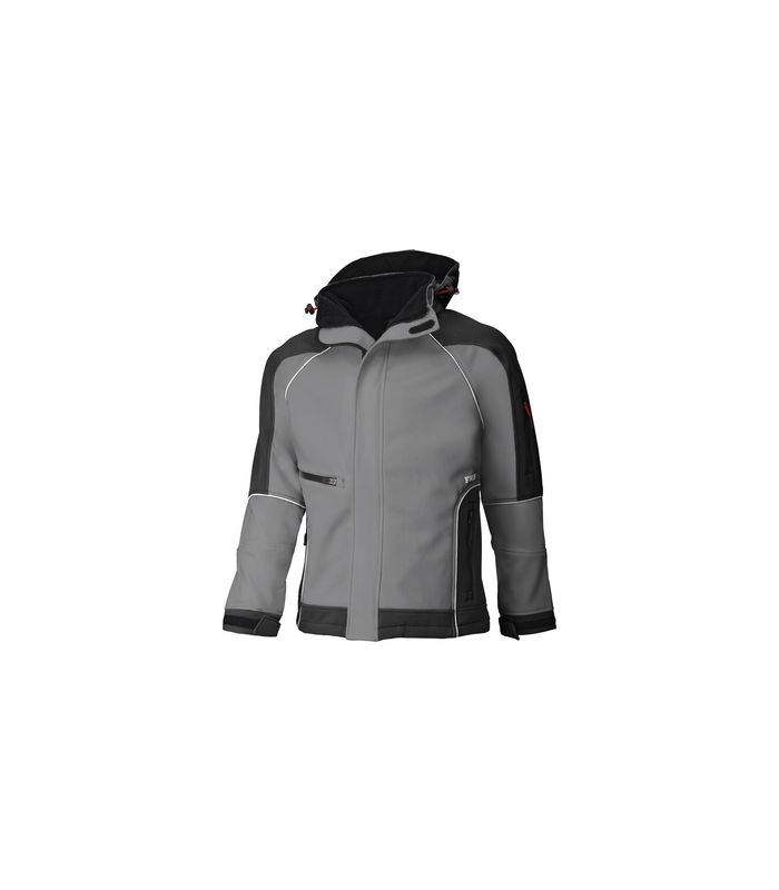 Softshelljacke WALTER, grau-schwarz, Gr. L