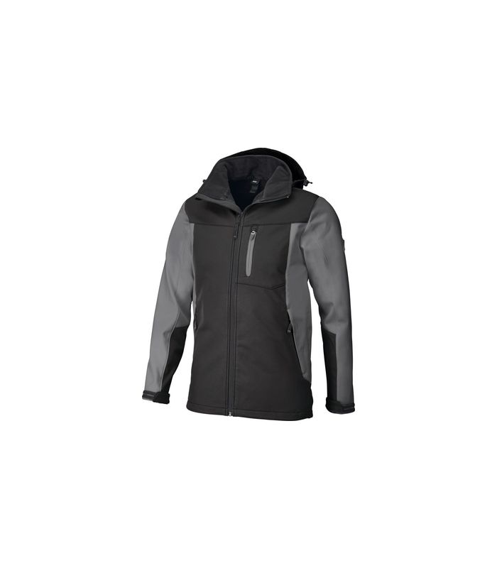 Softshelljacke JANNIK, grau-schwarz, Gr. M