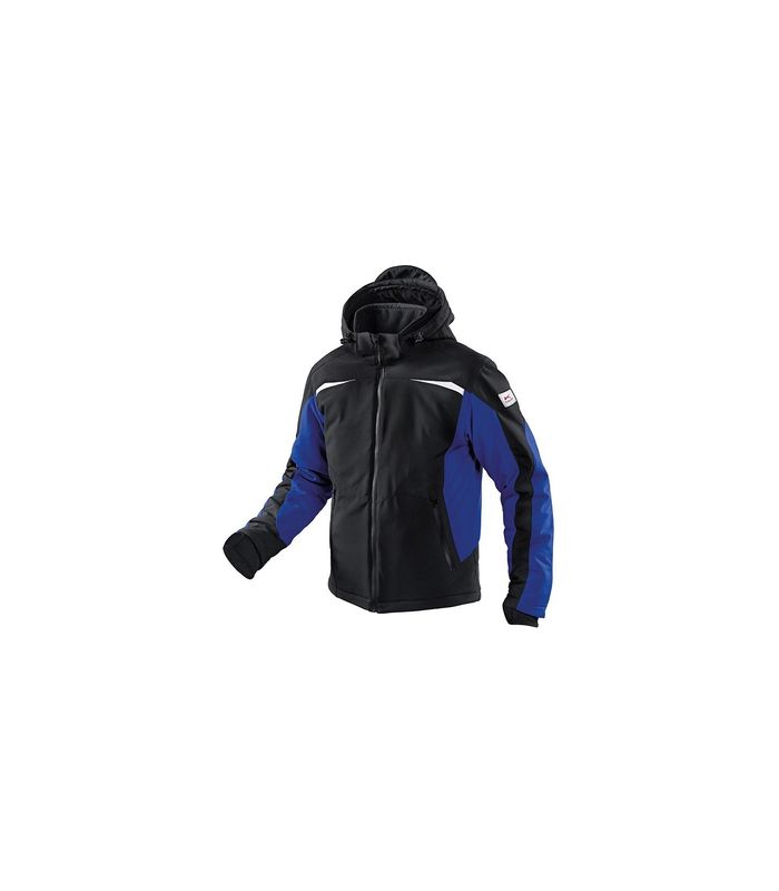 Winterjacke, Softshell, Gr. S, schw./kbl.blau