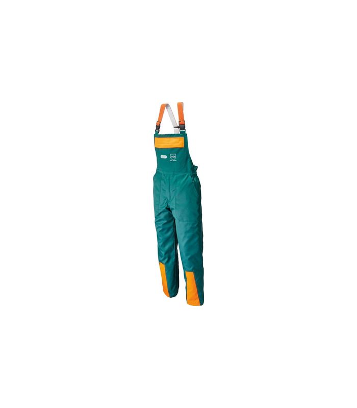 Schnittschutzlatzhose FJ Des.A, Class 1,60, grün/orange