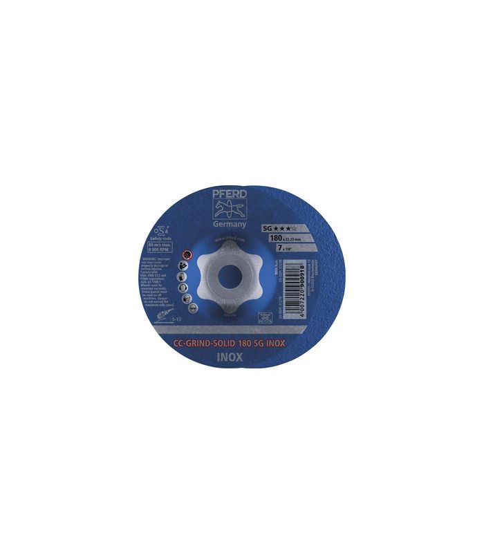 Schleifscheibe CC-Grind Solid INOX 180mm PFERD