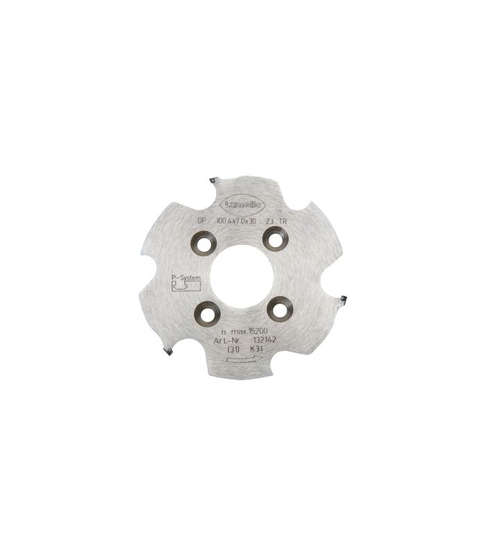 P-System-Nutfräser, DP (Diamant) für CNC 100.4x7x30mm, Z3, NLA 4/6,6/48mm