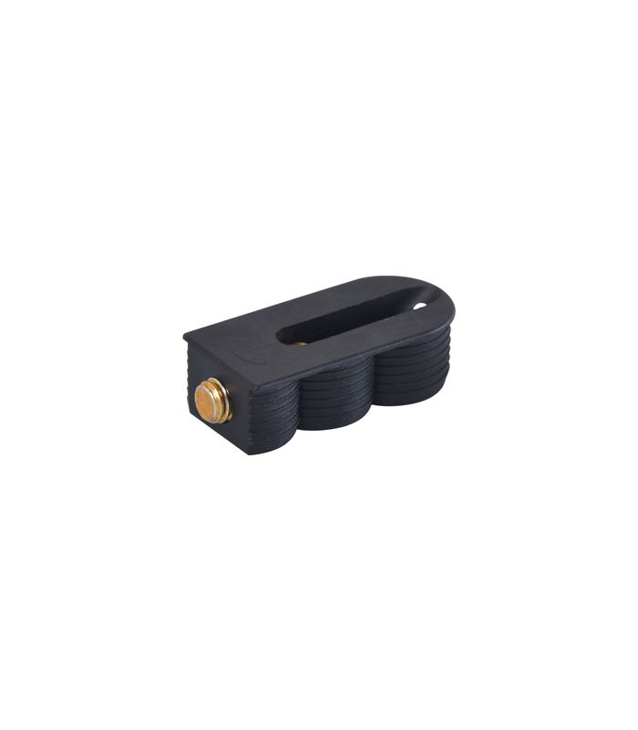 Cabineo 8 M6 black, 2000 St., metr.Gew.M6 RAL 9021, gelbe Schraube