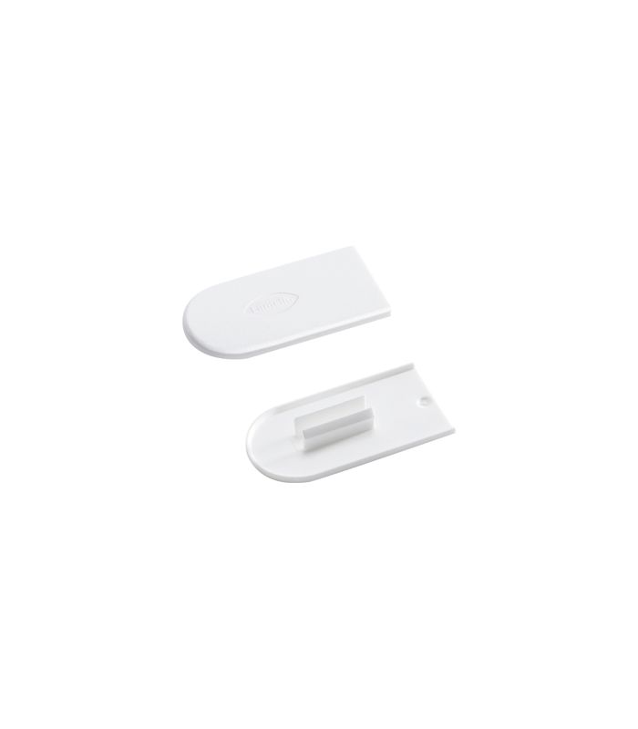 Cabineo Abdeckkappen Reinweiss Kunststoff RAL 9010, Beutel mit 100 St.