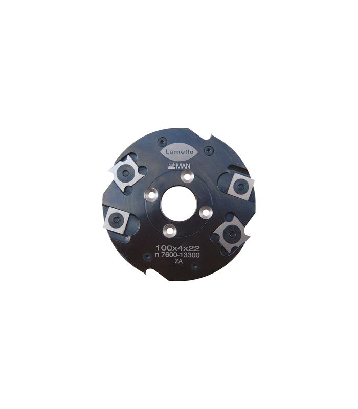 Wendenschneidenfräser für Nutfräsmasch. Ø100x4xØ22 mm, Z4+V4, WS, NL 4, ohne Nabe