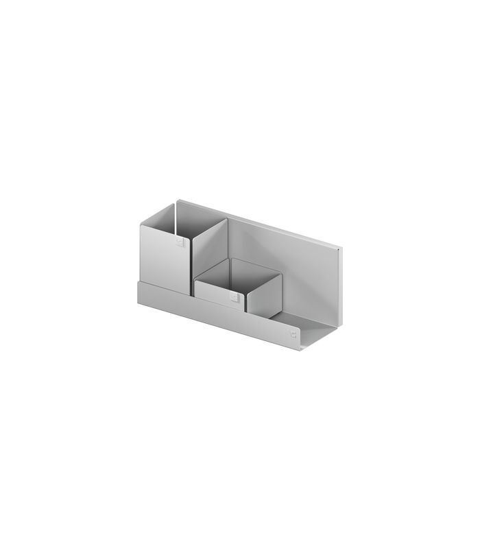 Wandregal, ADD-Board Set 3, L=321 mm inkl. 1x Box M3/ 1x Box M2, lavagrau