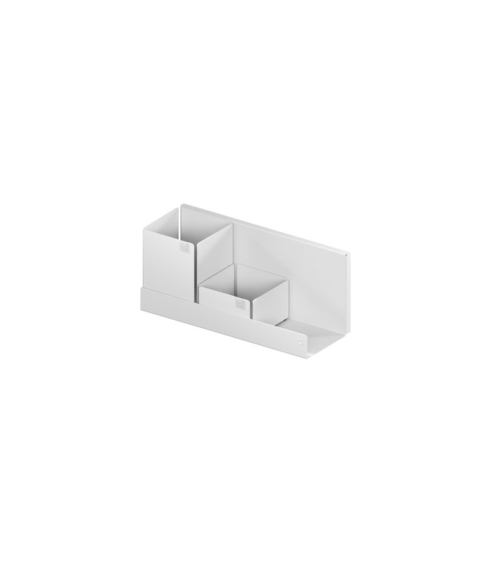 Wandregal, ADD-Board Set 3, L=321 mm inkl. 1x Box M3/ 1x Box M2, weiß 9010