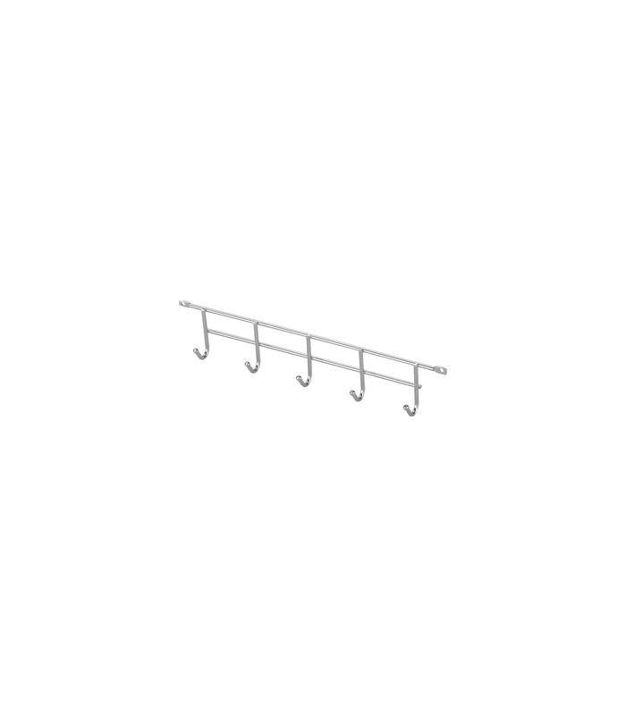 Hakenleiste, Hook, 5 Haken Seitenmontage, chrom