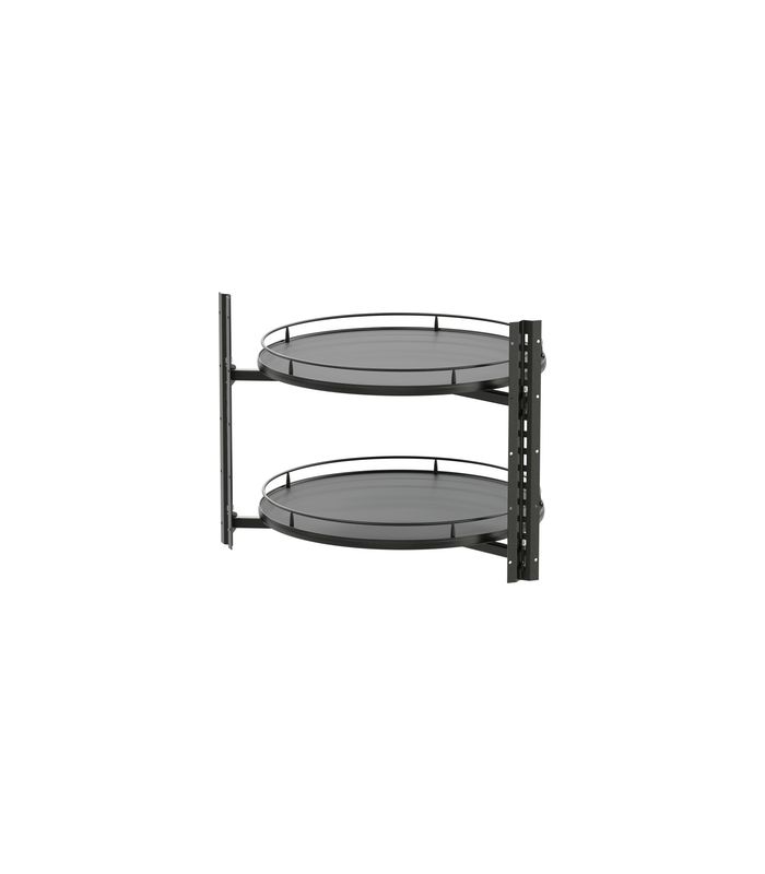Drehbeschlag COR-Wheel Pro, 800x800er 2x 4/4 Boden, Premea lavagrau