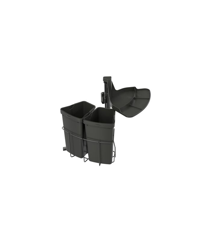 Einbau-Abfallsammler Set, ENVI-Center 2 400er, 2x9 l, lavagrau