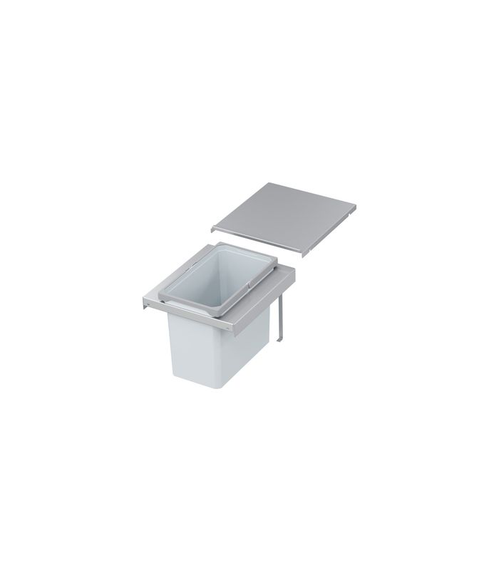 Abfalltrennsystem, ENVI-FLEX, 400er/H326 1x22 l, hellgrau