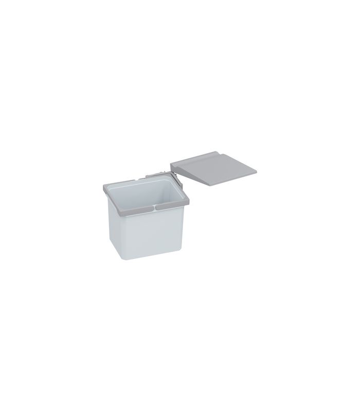 Einbau-Abfallsammler Set, ENVI-SINGLE 450er, 1x12 l, verkehrsgrau RAL 7042