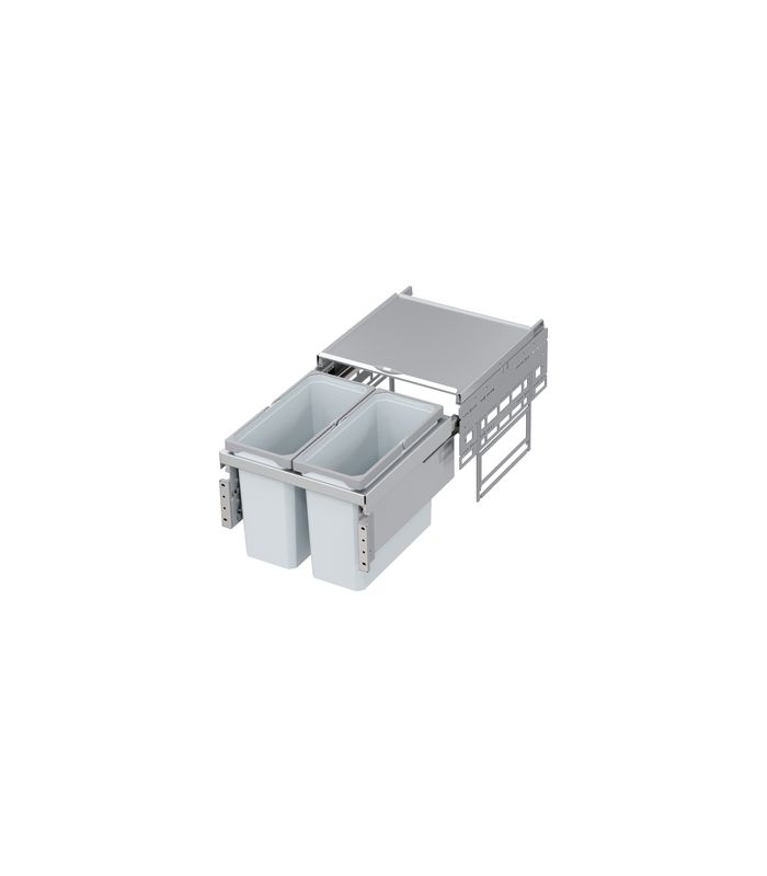 Abfalltrennsystem, ENVI-Space, 450er 2x16 l, hellgrau
