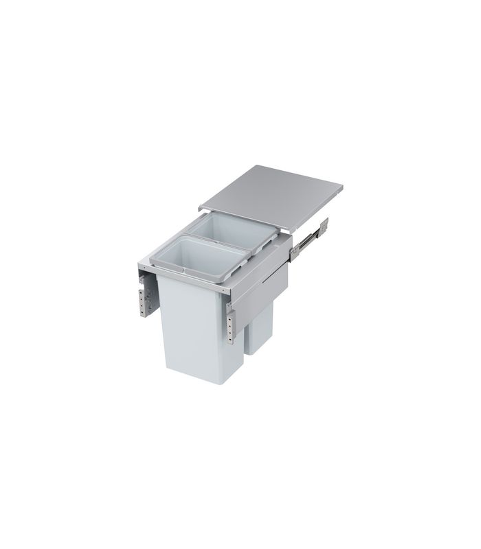 Abfalltrennsystem, ENVI-Space XX Pro 500er, 2x35 l, hellgrau