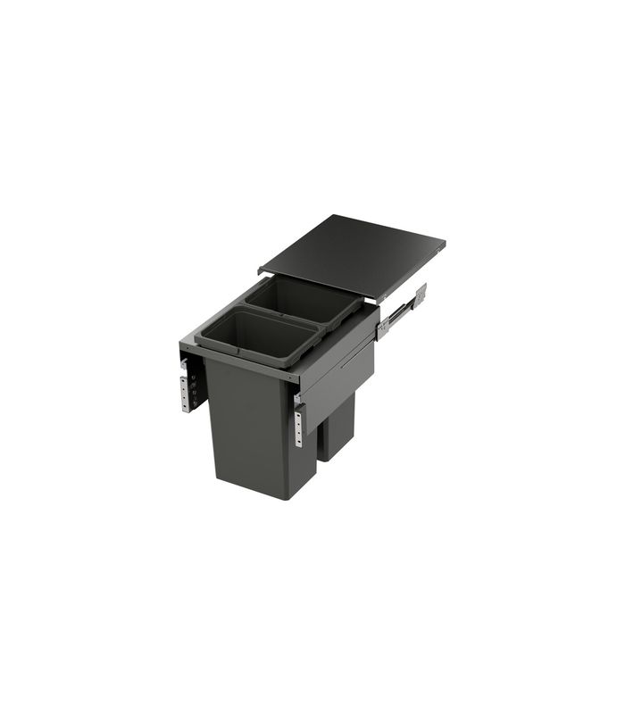 Abfalltrennsystem, ENVI-Space XX Pro 500er, 2x35 l, lavagrau