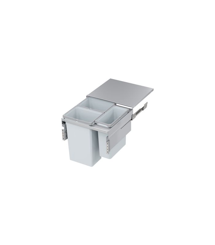 Abfalltrennsystem, ENVI-Space XX Pro 600er, 2x35/1x21 l, hellgrau