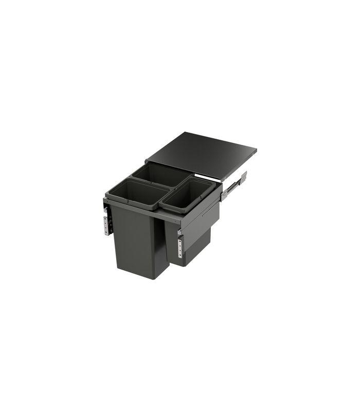 Abfalltrennsystem, ENVI-Space XX Pro 600er, 2x35/1x21 l, lavagrau