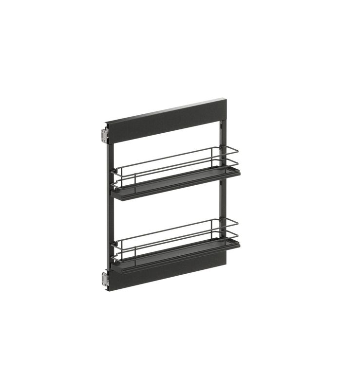 Seitenwandauszug SUB-Side, Korbset 2x 150er, Premea, lavagrau