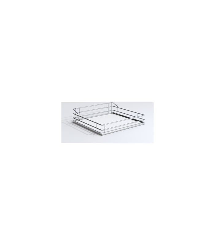 Hochschrankauszug, TAL-Gate, Einzelkorb 1x 500er, Premea, weiß chrom