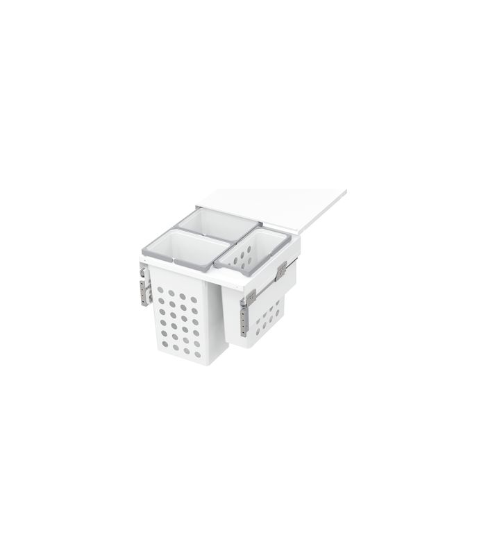 Wäschetrennsystem, WASH-Space XX Pro 600er, 2x35/1x21 l, weiß