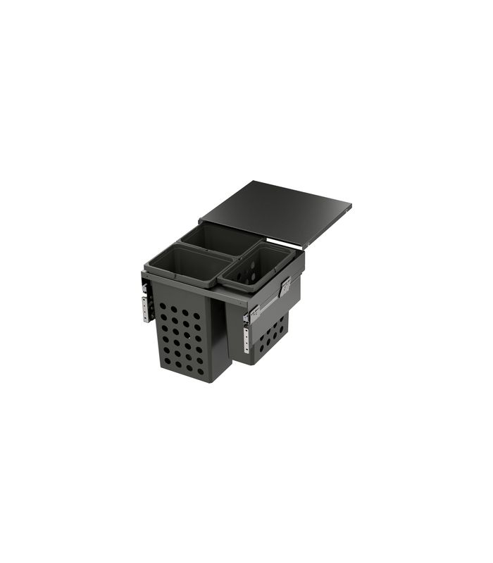 Wäschetrennsystem, WASH-Space XX Pro 600er, 2x35/1x21 l, lavagrau