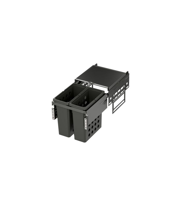 Wäschetrennsystem, WASH-Space Pro 450er, 2x21 l, lavagrau