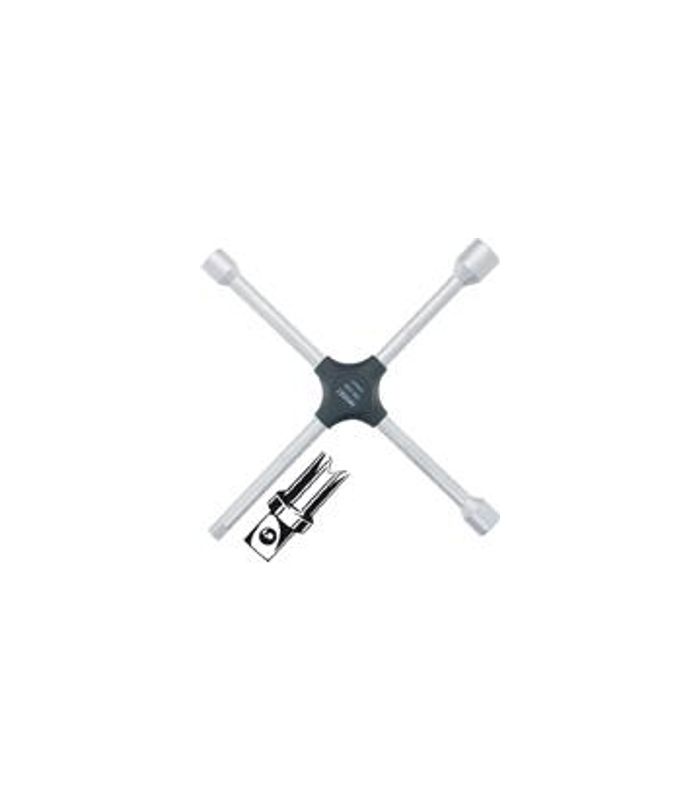 Kreuzschlüssel für PKW 6-kant 17x19x22mmxDIN 3120 1/2" außen Hazet