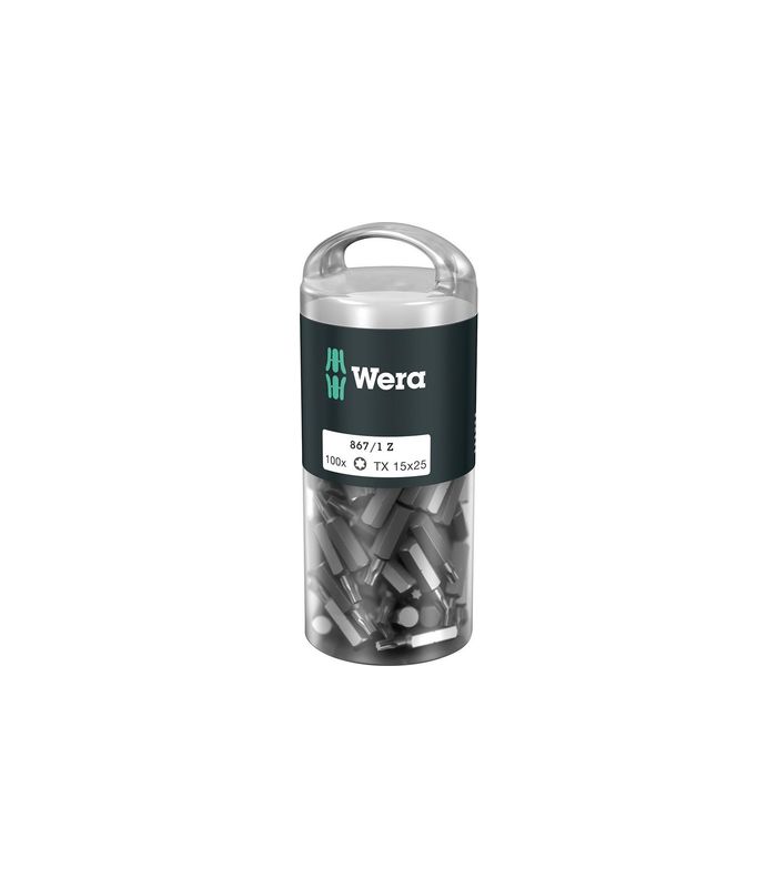 Bit-Großpack T15x25mm zähhart a 100 Stück Wera