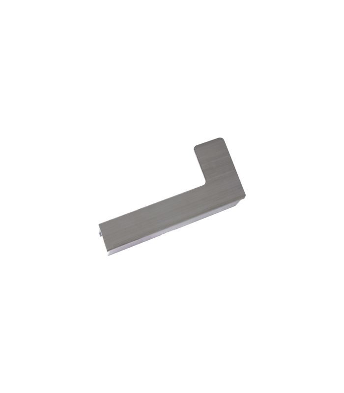 Bank Abschluss 480 mm LM blank Putz 18 mm rechts