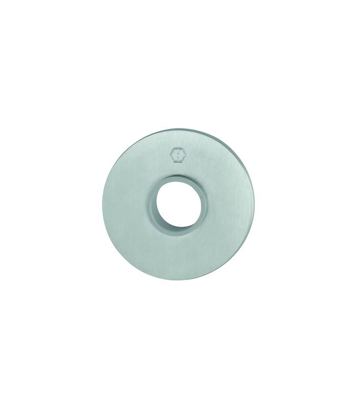 HOPPE Drückerrosettenpaar E849N, außen/innen, rund, mit Stütznocken, 2mm, Türstärke min. 35mm, Türstärke maximal 45mm, edelstahl matt