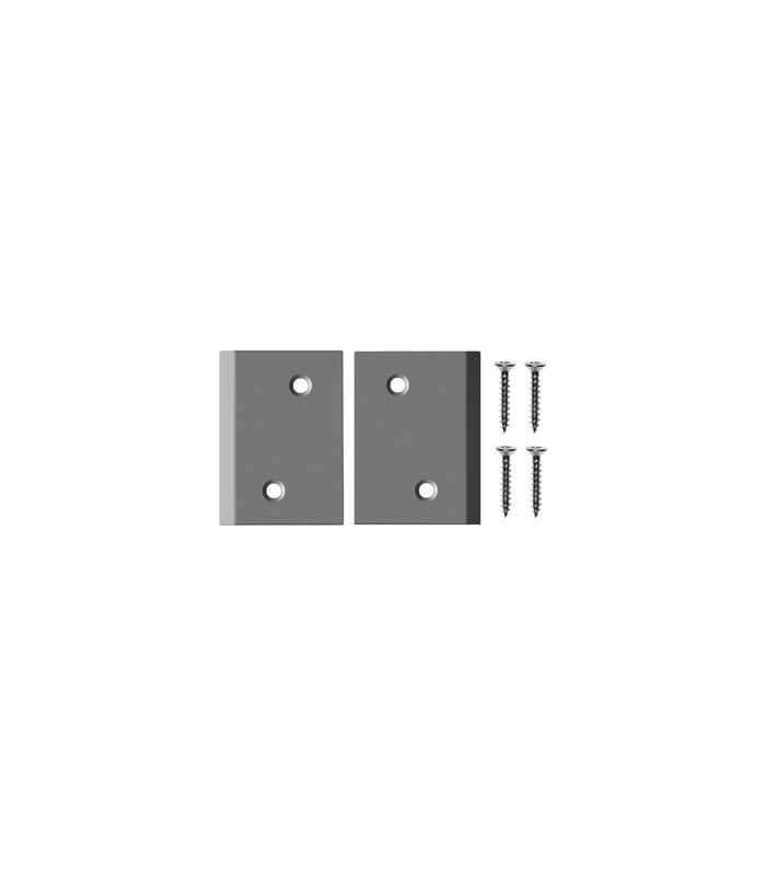 Eckplattenset X3 Edelstahl,39x55mm