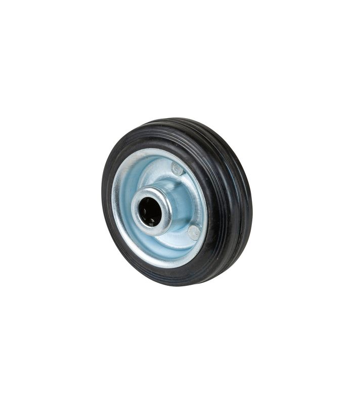 Gummirad 80mm B55.080 schwarz, Radk.verzinkt, RL