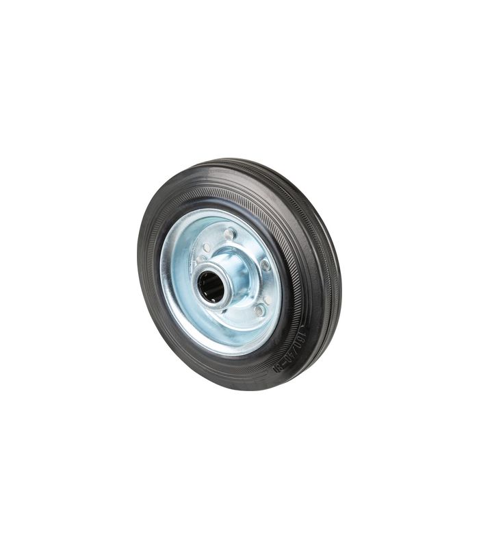 Gummirad 160mm B55.160 schwarz, Radk.verzinkt, RL