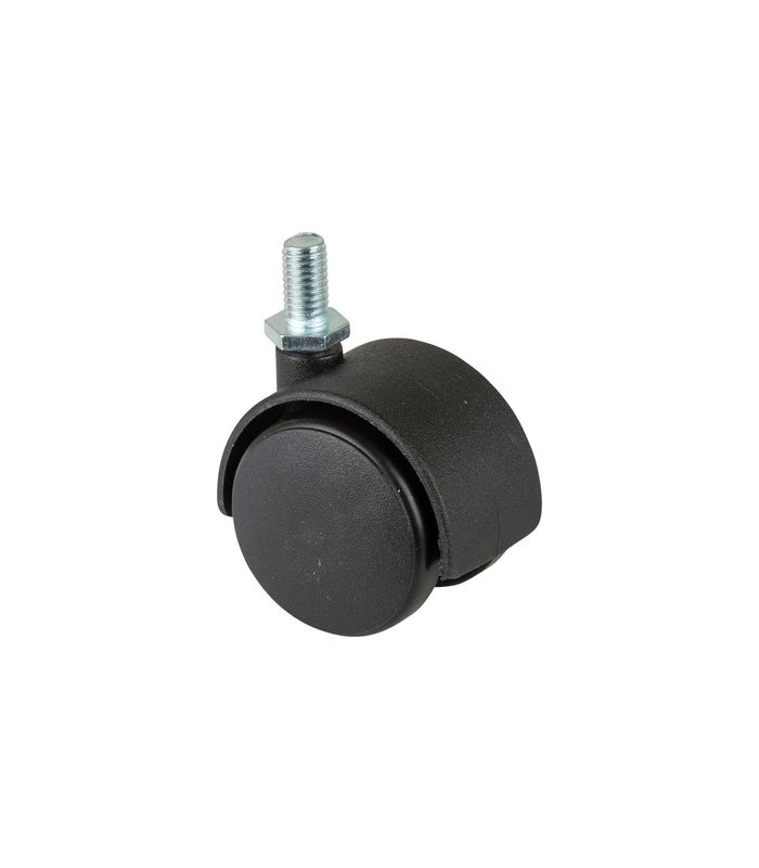 Kunststoff -Doppelrolle 40mm M8 x15, Gewindestift F75.040.G08
